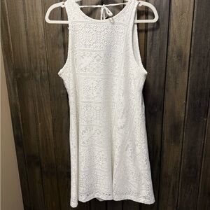 Miami White Textured Dress